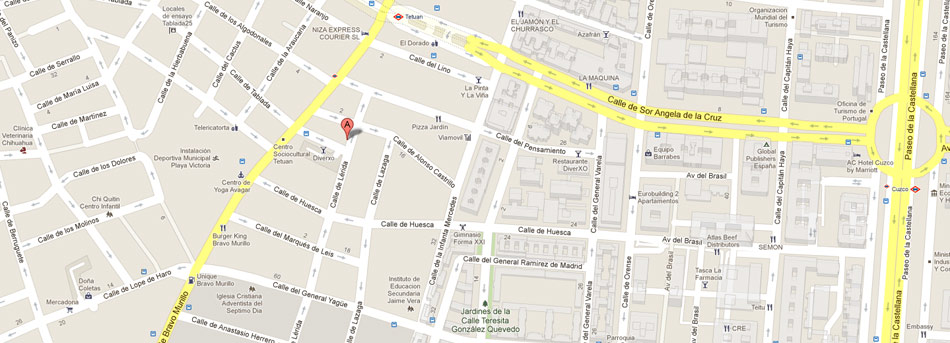 mapa localicacion montajes electricos agata, sl